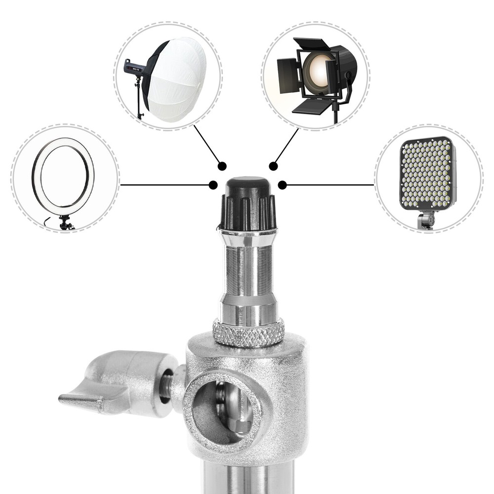 2pcs Adjustable Photography Light Stand Kit with Softbox and Backdrop Support