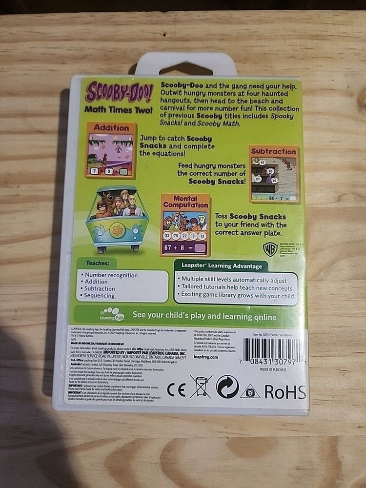 LeapFrog Scooby-Doo Leapster Video Learning Game