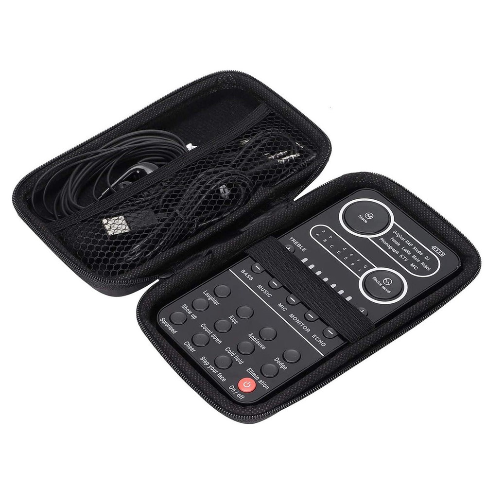 For Microphone Sound Card Portable Mixer with Evading Function 13 Sound Modes