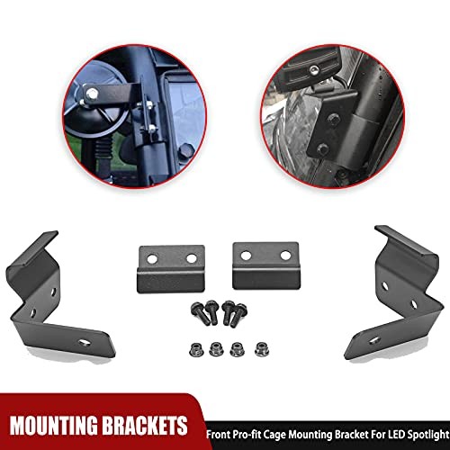 Front Side Pillar Pro-fit Cage Mounting Brackets Compatible with Polaris