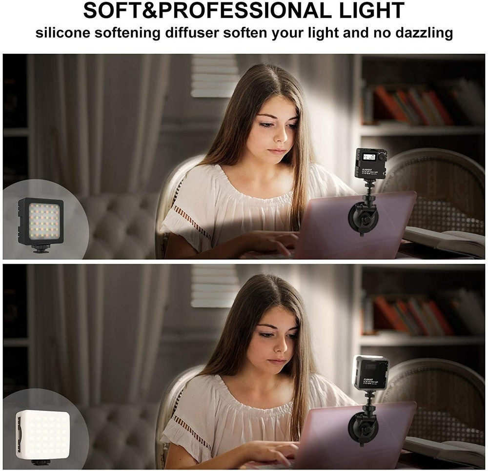 Flashoot Mini LED Light For Video-Conferencing, Zoom, Webcam