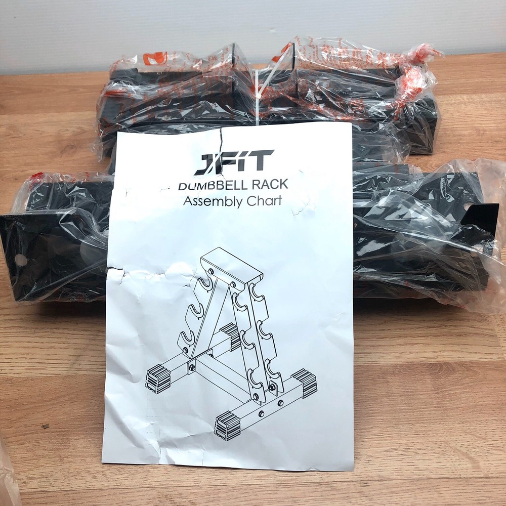 J FIT DUMBBELL RACK ASSEMBLY WEIGHT STORAGE