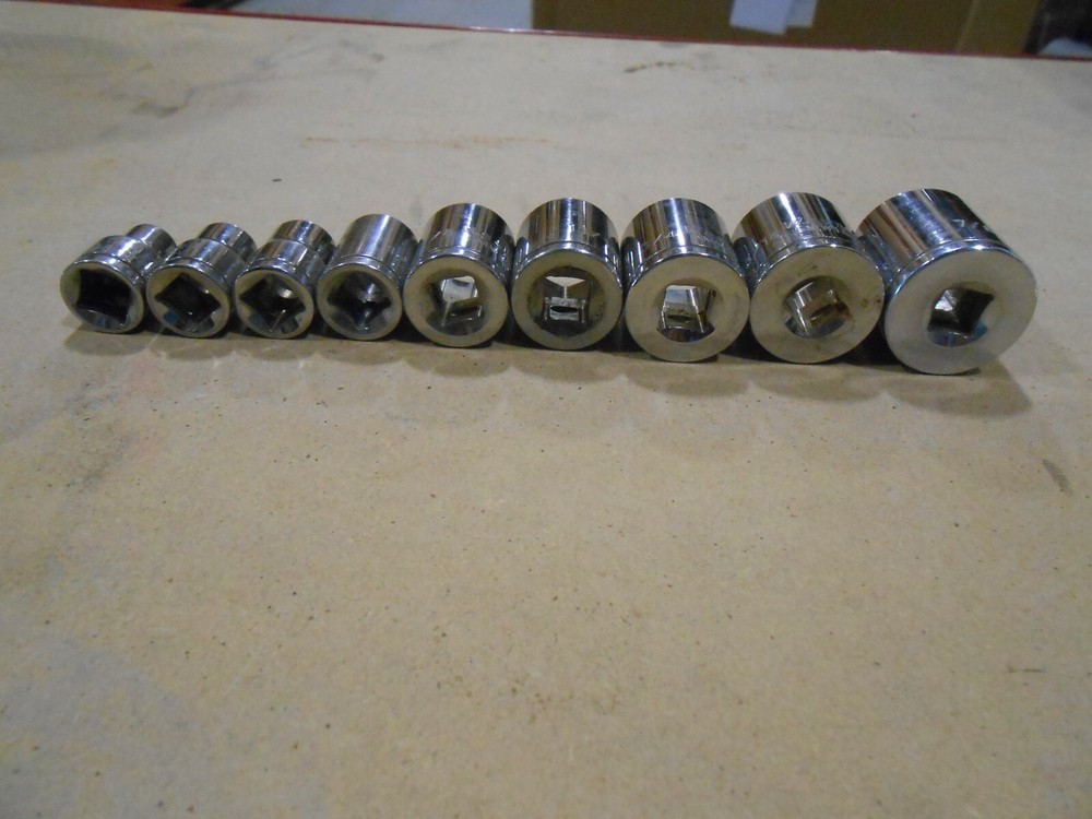 WESTWARD 9 PC 3/8" DRIVE SOCKET SET