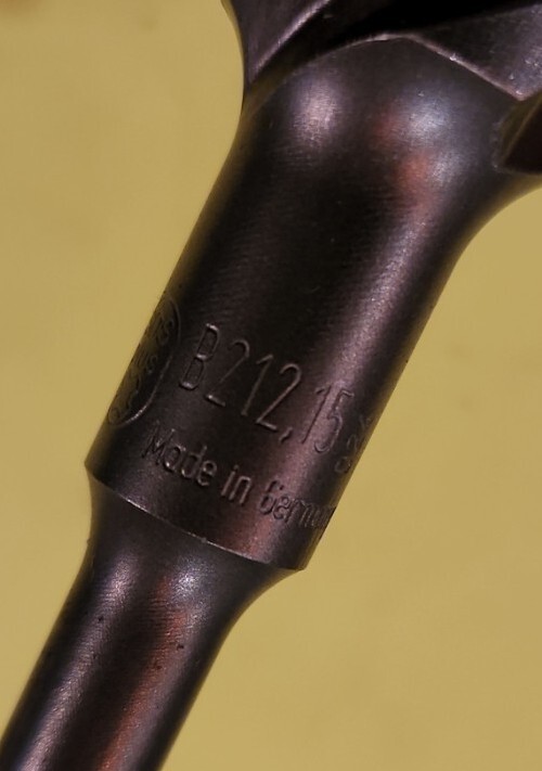1" x 10" SDS plus drill bit, made in Germany. B212, 15