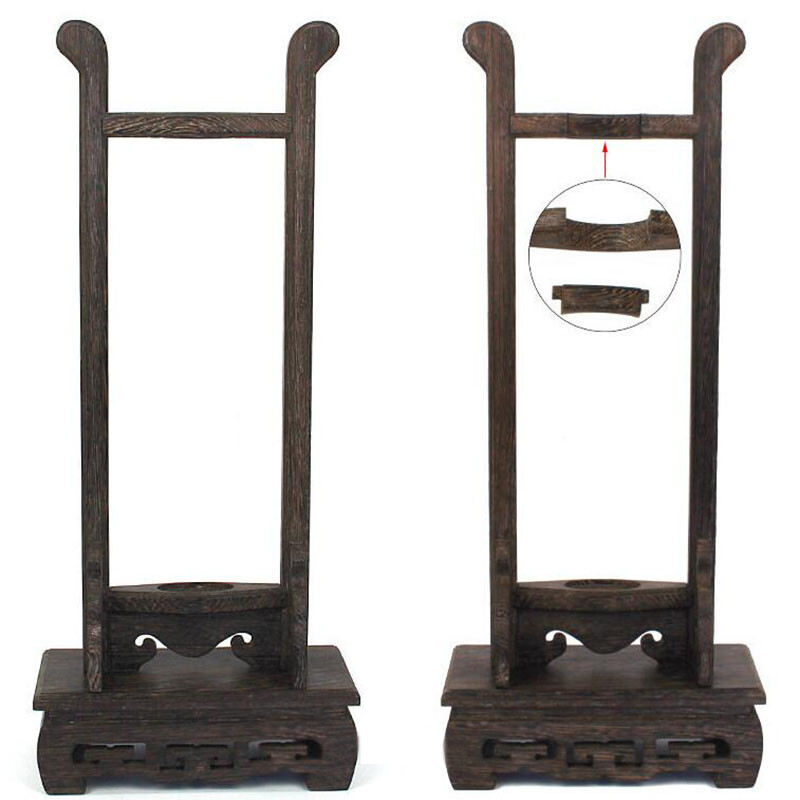 Wenge Vertical Samurai Sword Katana Holder Stand Bracket Assembly Display Rack