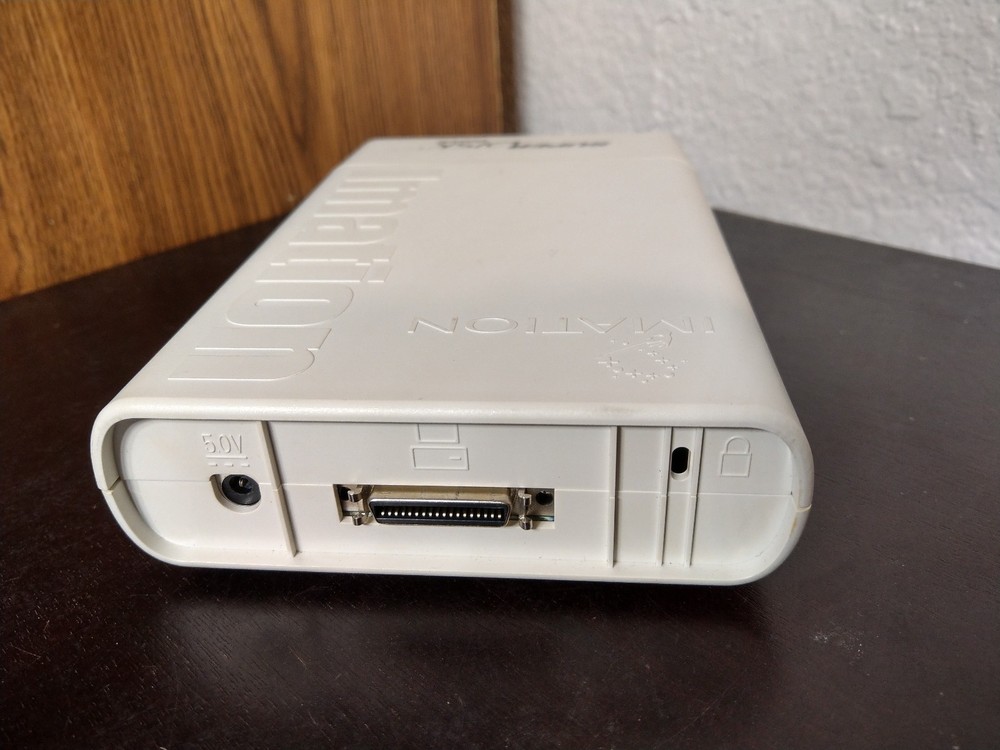 Imation Super Disk Drive PARALLEL External PC-Mac 120 MB with 5 Disks, Software