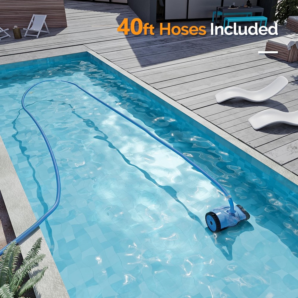 2025 Upgrade Automatic Pool Vacuum Cleaner Wall-Climbing Suction Side