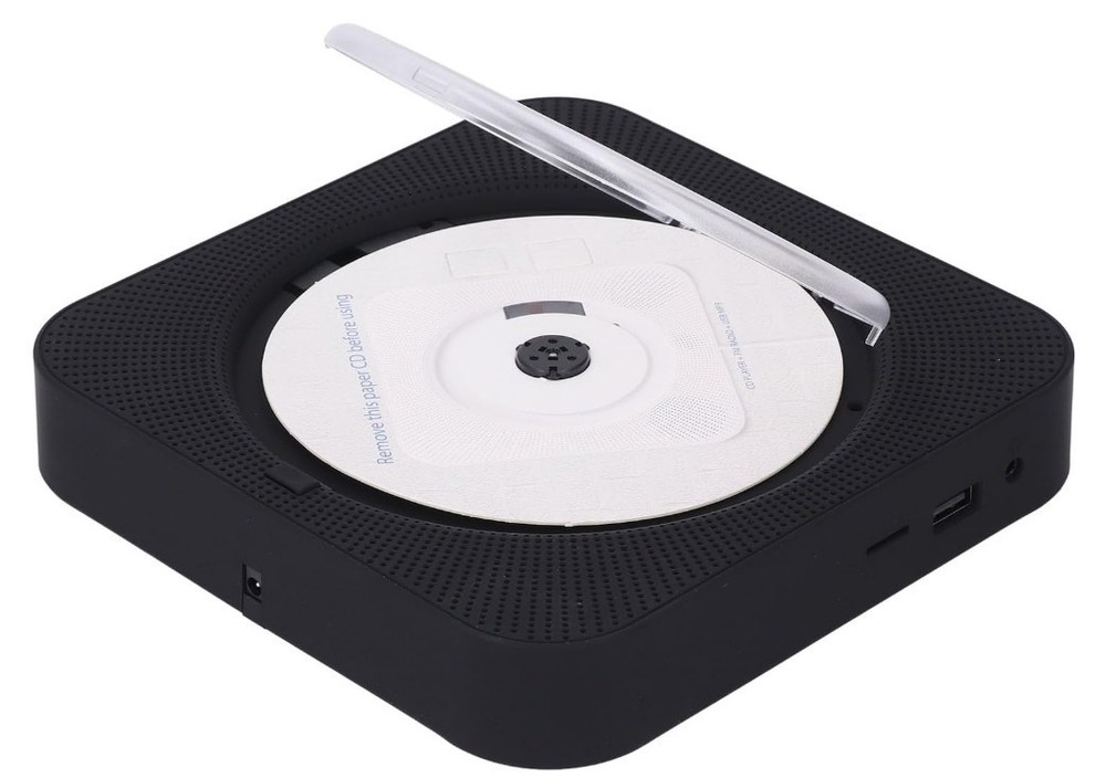 Portable CD Player w/ Remote – Wall Mount or Tabletop 🎵🖤