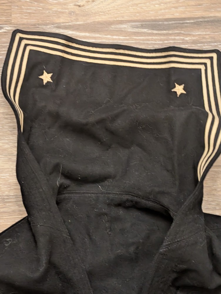 Vintage WW2 US Navy Naval Wool Uniform Pullover Top Crackerjack Sailor