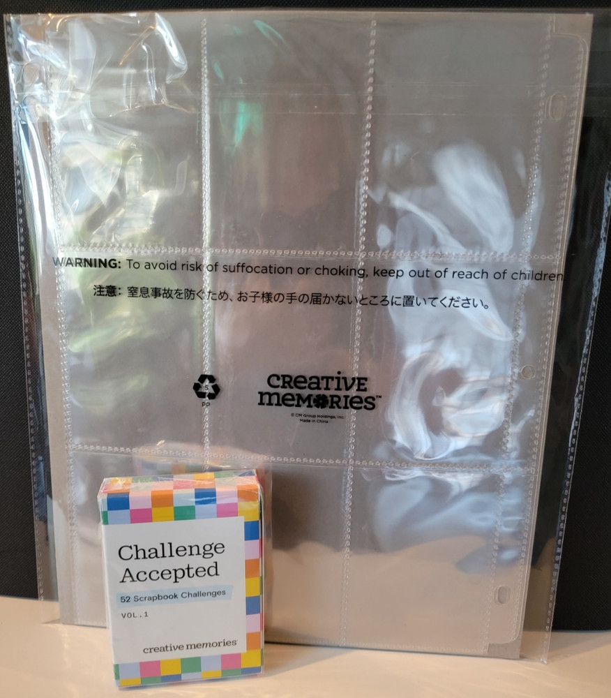 Creative Memories Challenge Accepted ~ Deck of 52 Scrapbook Challenges + Pages