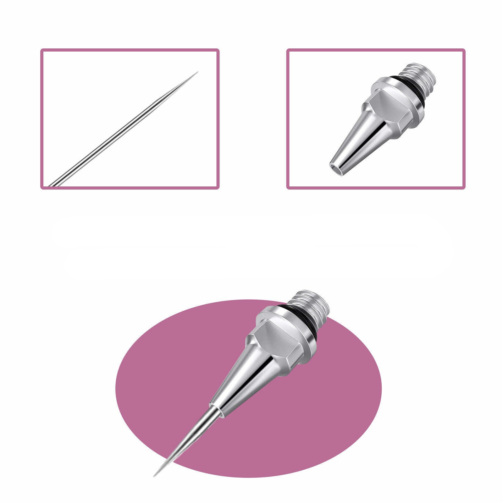 0.2/0.3/0.5mm Airbrush Nozzle Needle Set for Airbrushes Spray Gun Replacement