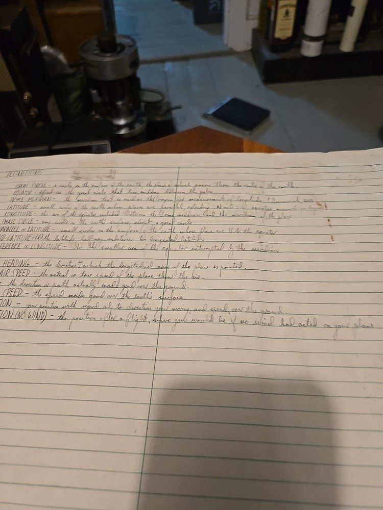 Vintage Air Navigation Notebook