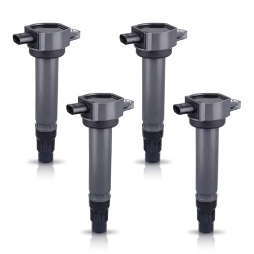 4 Ignition Coil Pack Compatible with Dodge Avenger Caliber 4 Black Coils