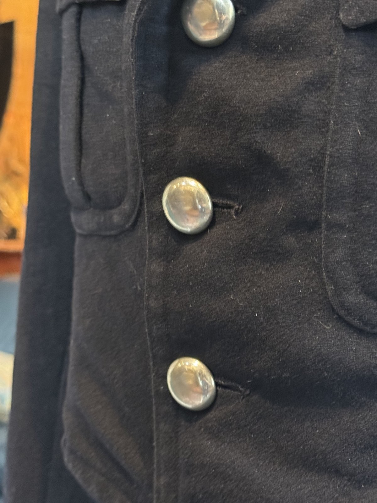 1930s German National Youth Tunic Waistcoat Blue Wool Ost Sudetenland Original