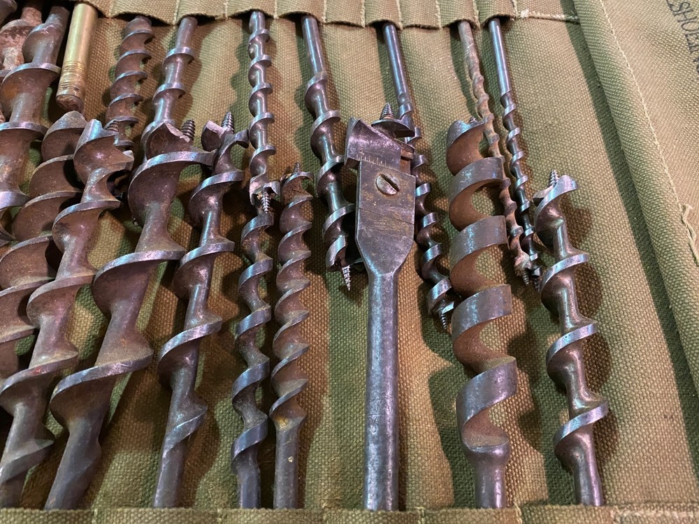 WWII US Tool Roll For Blacksmiths Set No 1-1942-Various Bits & Tools