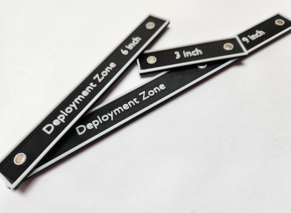 Magnetised Measuring and Deployment Zone Templates