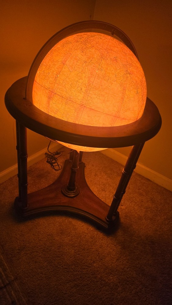 floor standing world globe