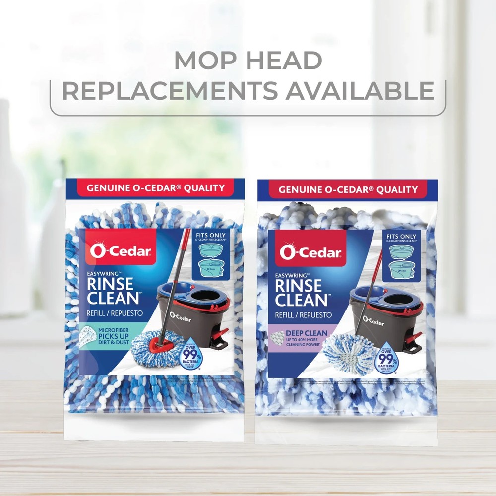 O-Cedar RinseClean Spin Mop With Bucket, Free shipping!!