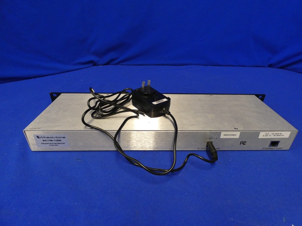 Wheatstone Model XYE-R Rackmount XY Controller w/Power Supply (read ad)