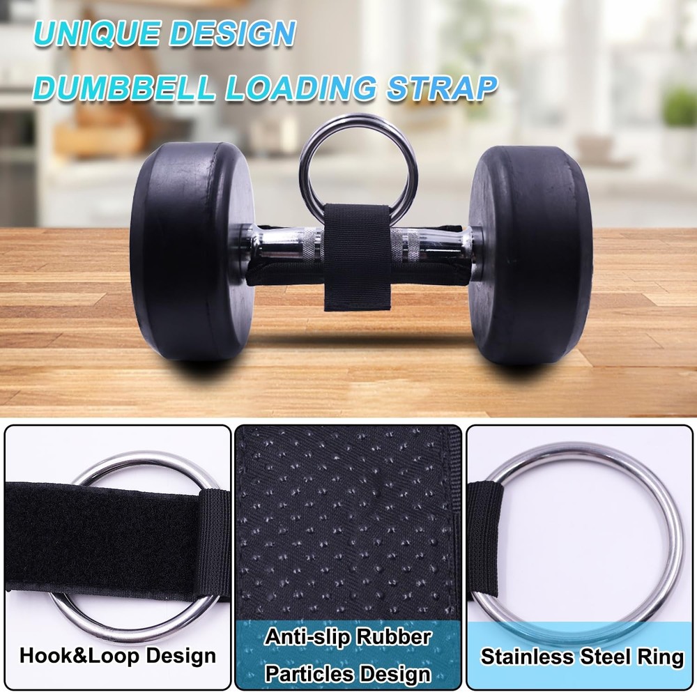 Loading Dumbbell Strap for Dip Belt, Squat, Pullup, Weightlifting Accessory