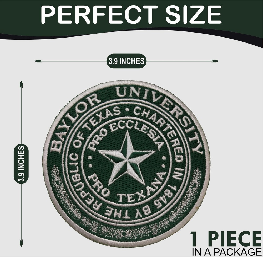 Baylor University Logo Iron On Patch - Sew Patch - Embroidered Patch