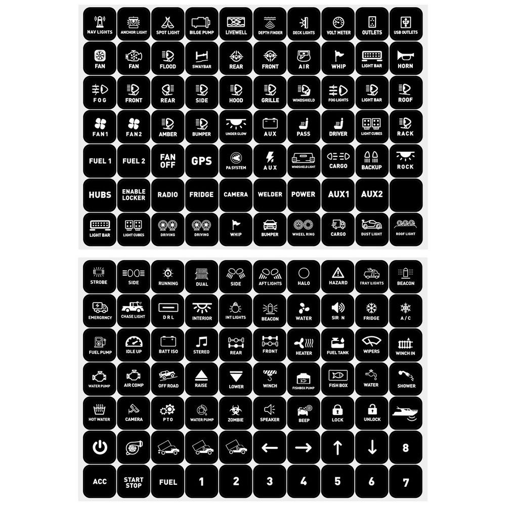 For Jeep Gladiator Wrangler Wireless 4 Gang Switch Panel LED Lights Control Box