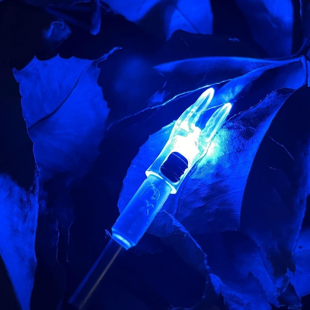 6 Pack X Lighted Archery Nocks For Arrows .204 Inside Diameter Lighted Arrow