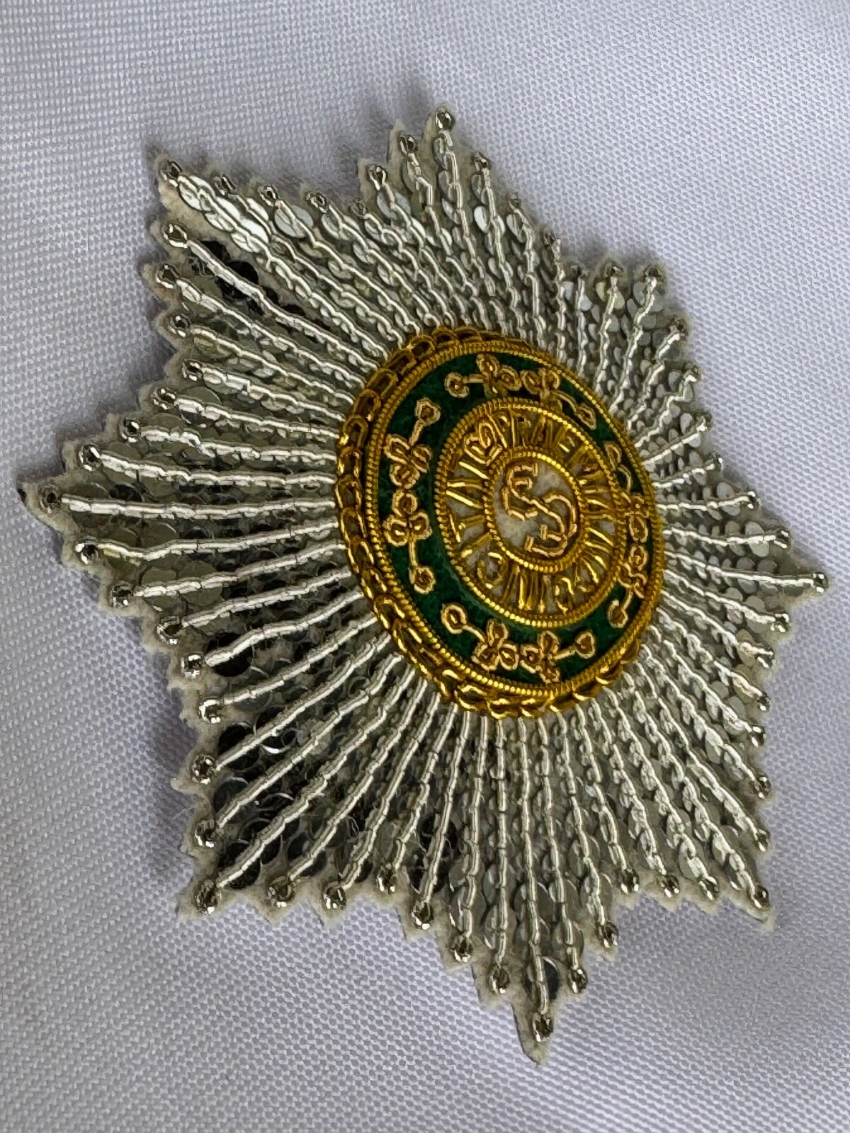 Russian Imperial Poland Order of St.Stanislaus Embroidered star, replica 1831s+