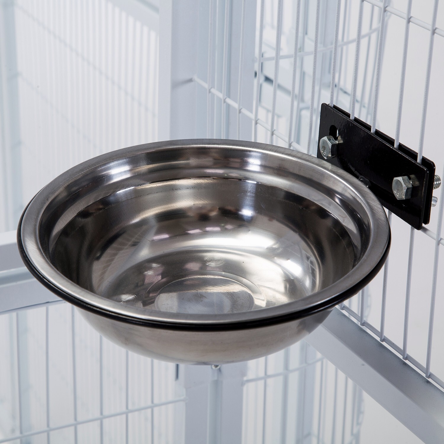 80" Large Walk In Iron Flight Bird Cage Parrot Macaw Finch Outdoor Aviary White