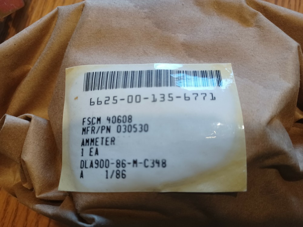 Datcon 866 1-86 Ammeter, 60-0-60
