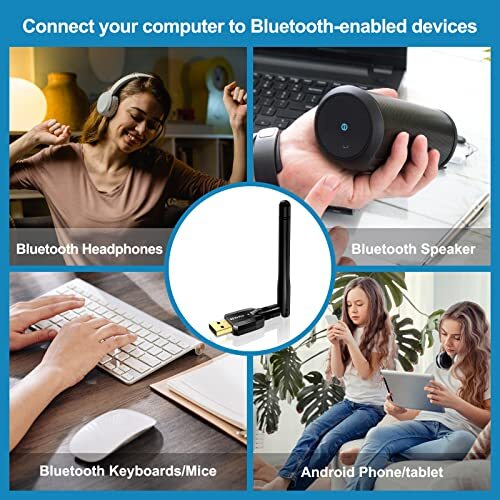 Long Range USB Bluetooth Adapter Wireless Bluetooth Transmitter for PC Desktop