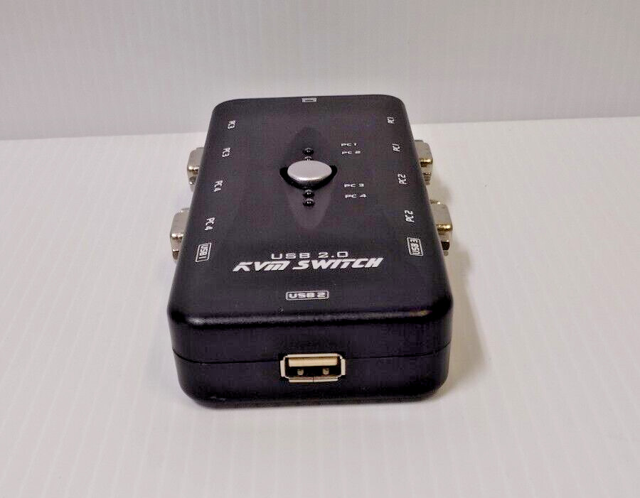 USB KVM SWITCH 4-Port 2.0 USB, NO CABLES