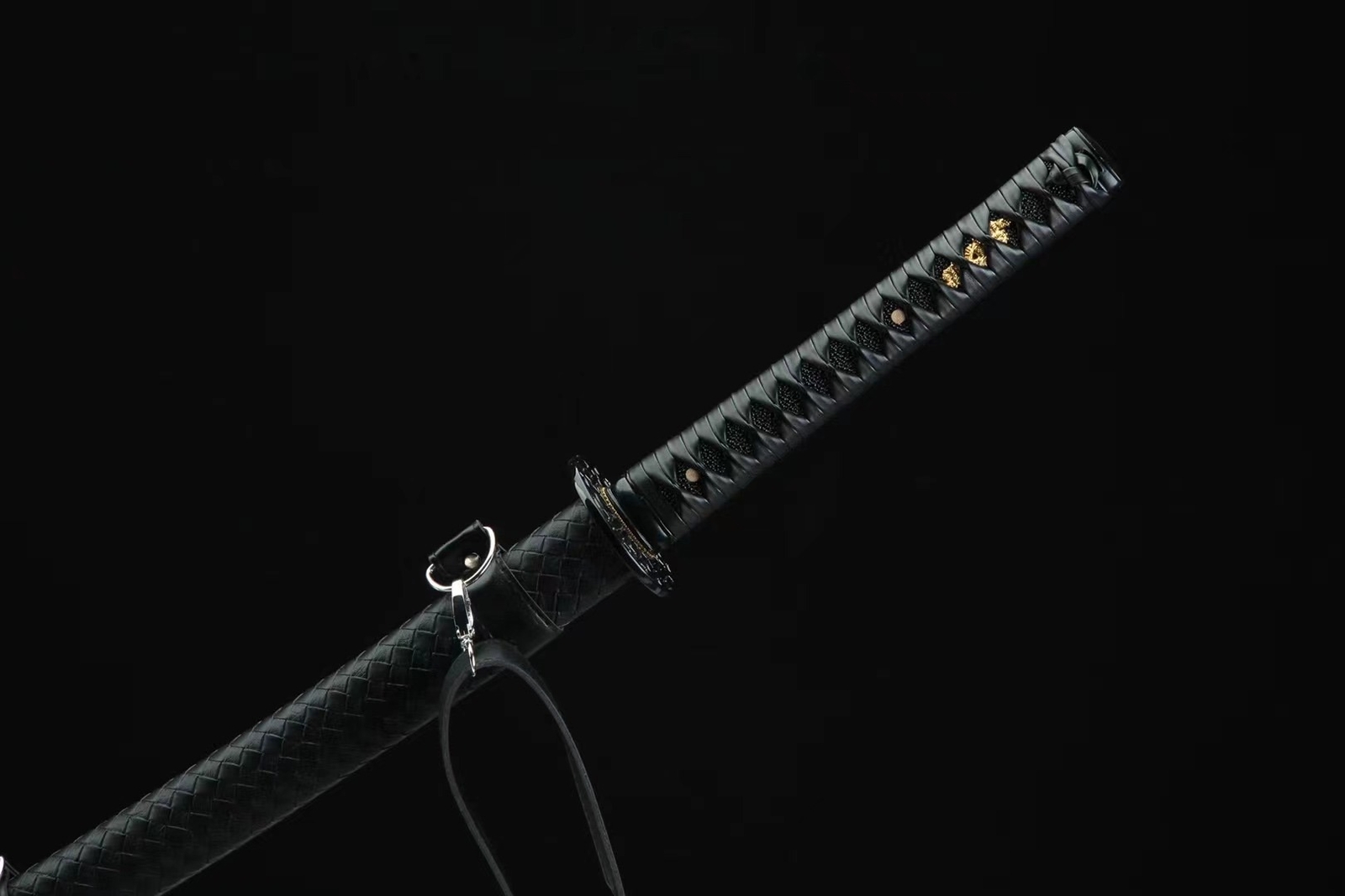 Wooden Katana Battle Training Practice Sword Kendo Iaido Outdoor Leather Bokken