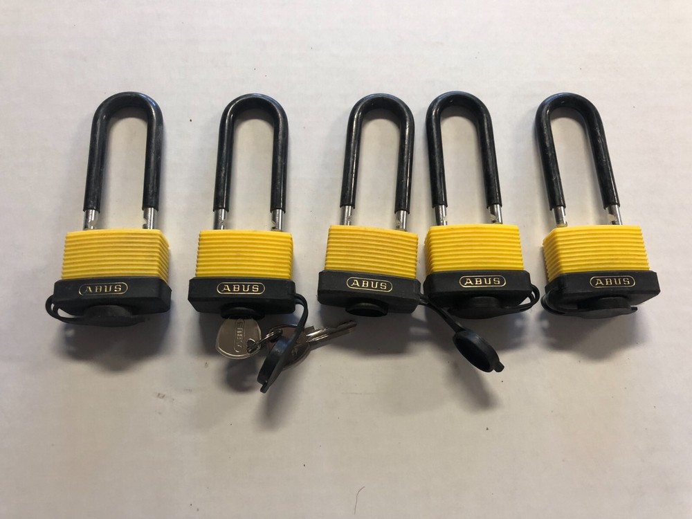 ABUS 70/45HB63 ALL WEATHER SOLID BRASS-2.5" SHACKLE-ALL KEYED THE SAME