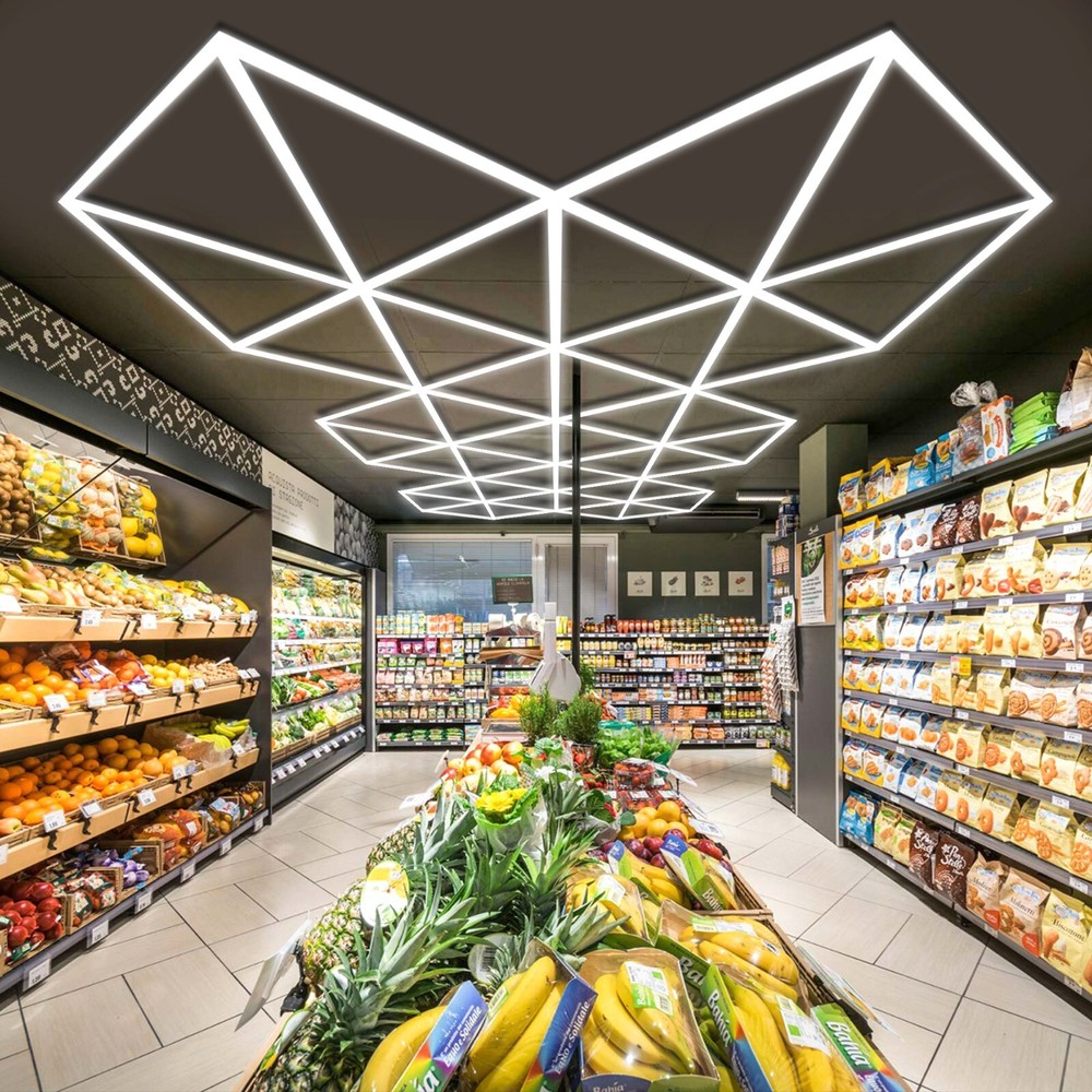 NEW DESIGN - LED Light System - Modular - Modern design LED - Triangle Grid