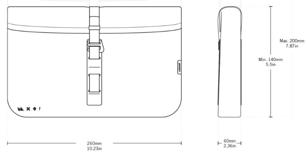 USWE Handlebar Accessory Bag Black