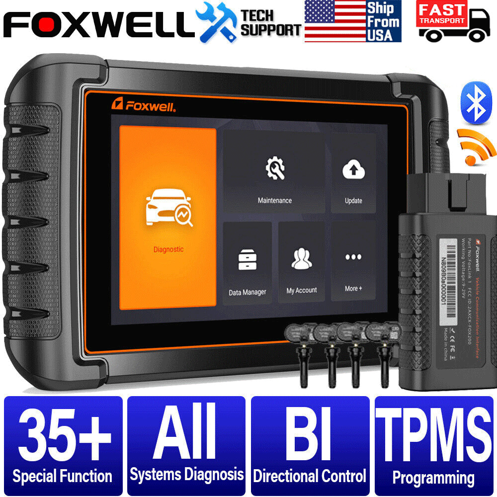 Foxwell NT809TS Pro Bidirectional Car OBD2 Diagnostic Scanner TPMS Programming
