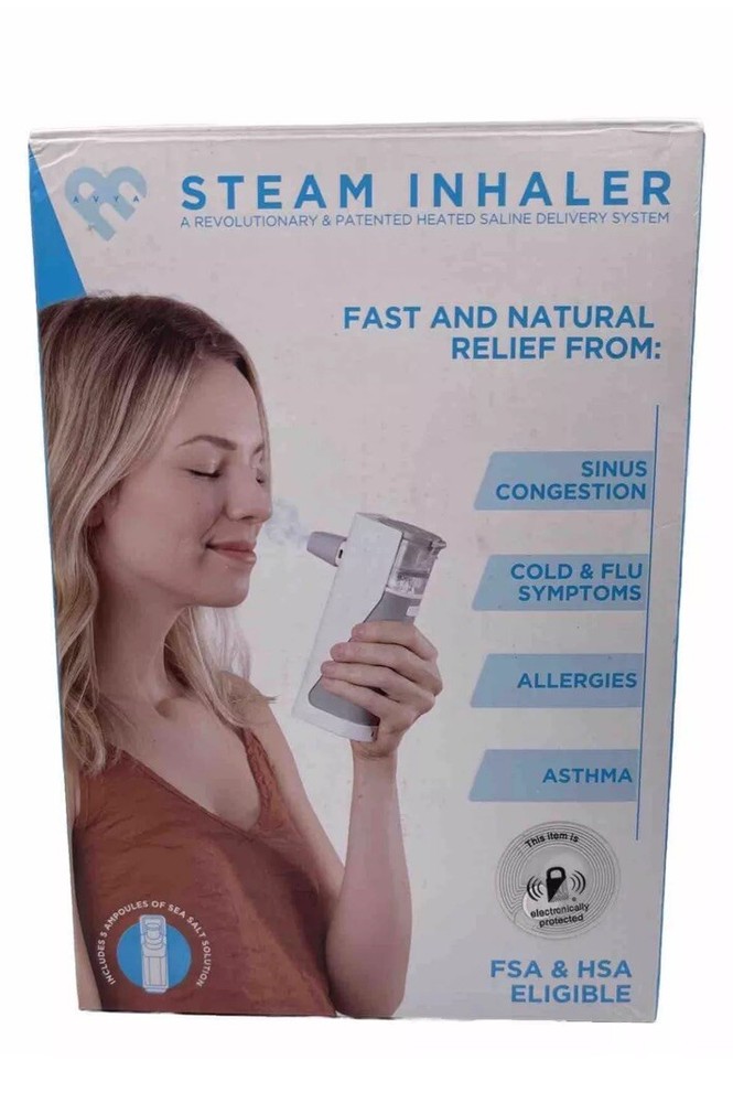 AVYA Portable Steam Inhaler Heated Saline Delivery System