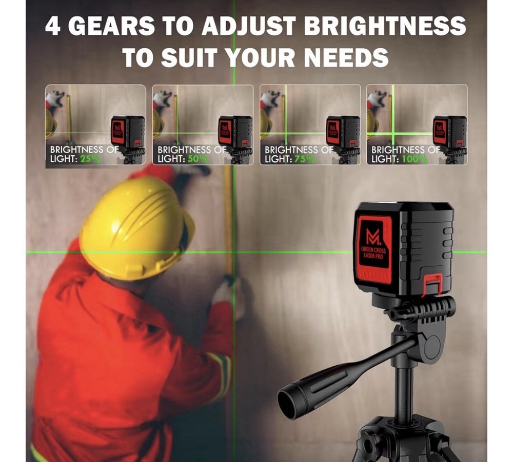 Laser Level 100ft Green Cross