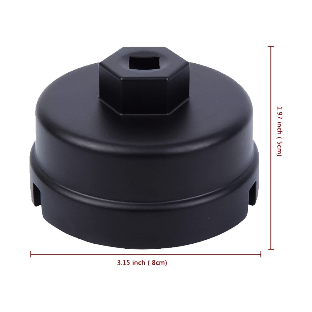 Oil Filter Cap Wrench Cup Socket Remover Tool 64MM 14 Flutes For Toyota Lexus
