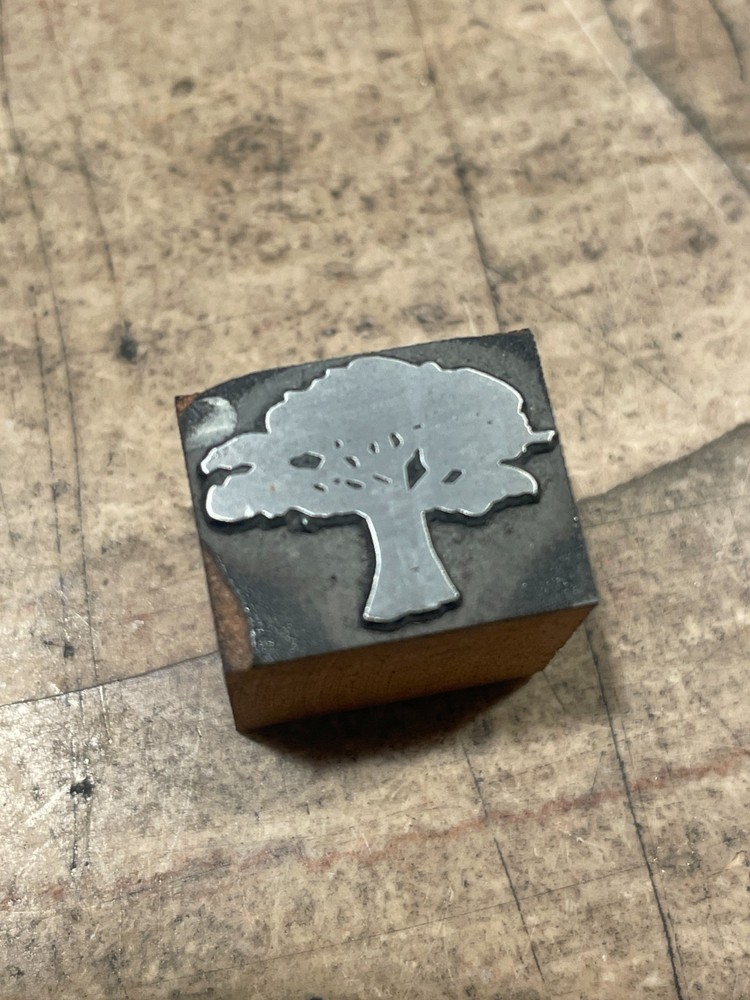 Printing Letterpress Printers Block Small Tree (2025)