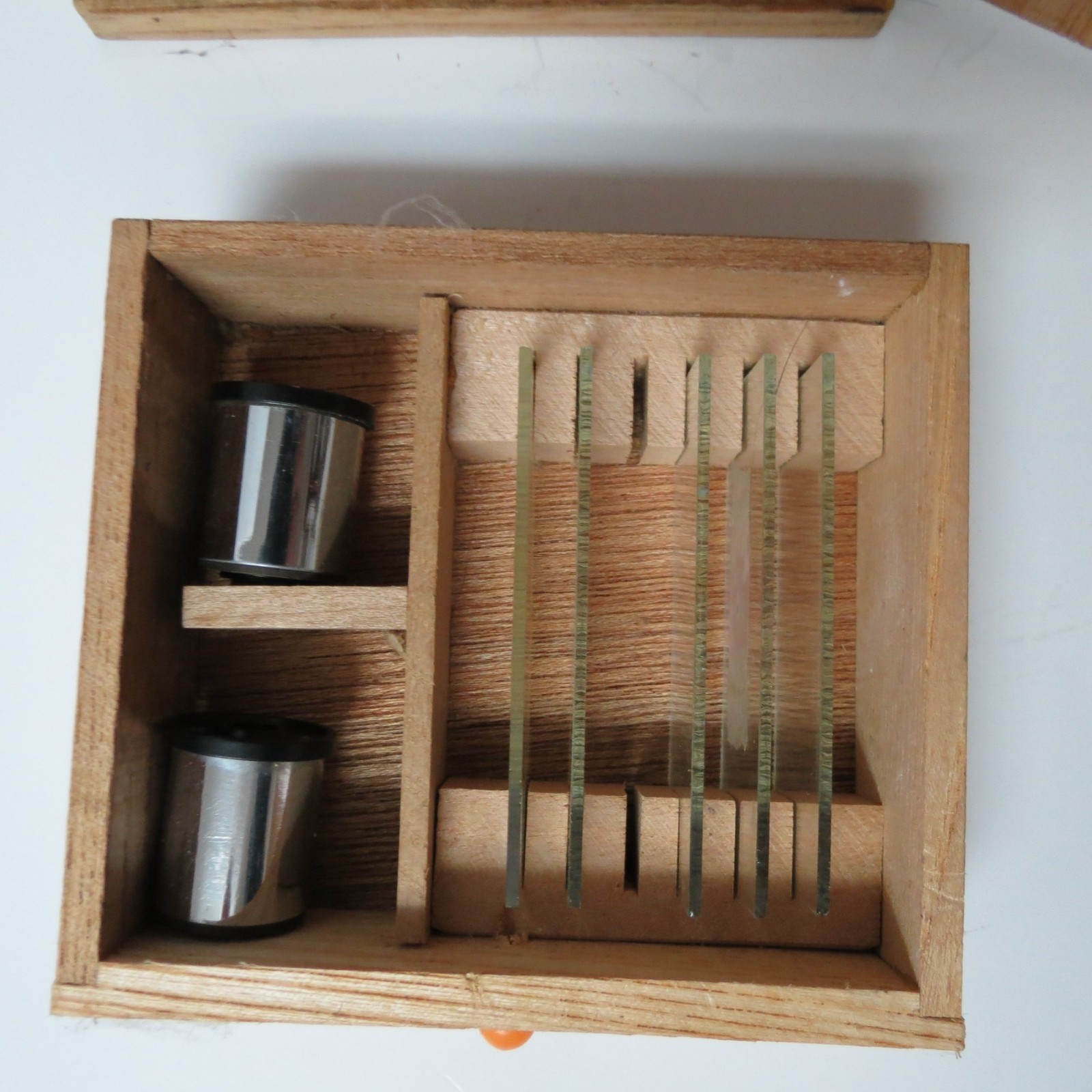 Vintage Lafayette Stereo Microscope 30XW 50X in Original Wooden Box Rare!