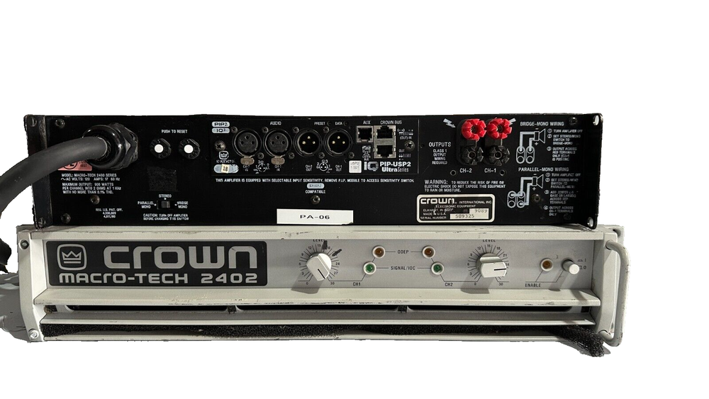 Crown Macro-Tech 2402 Power Amp (One) THS