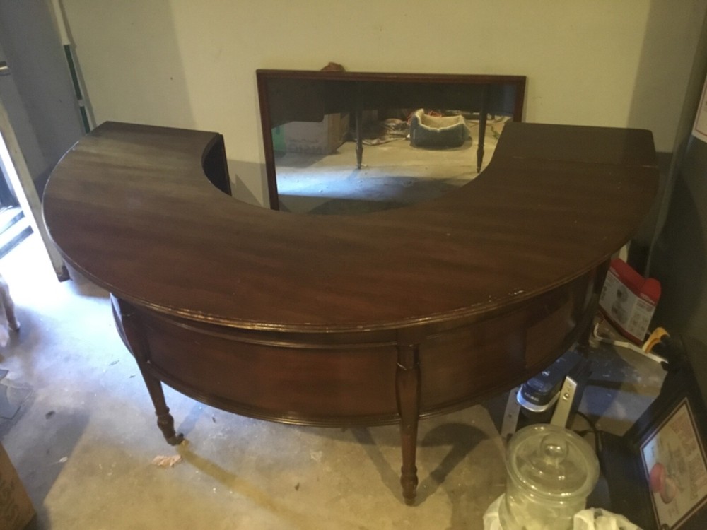 kittinger half moon leaf desk