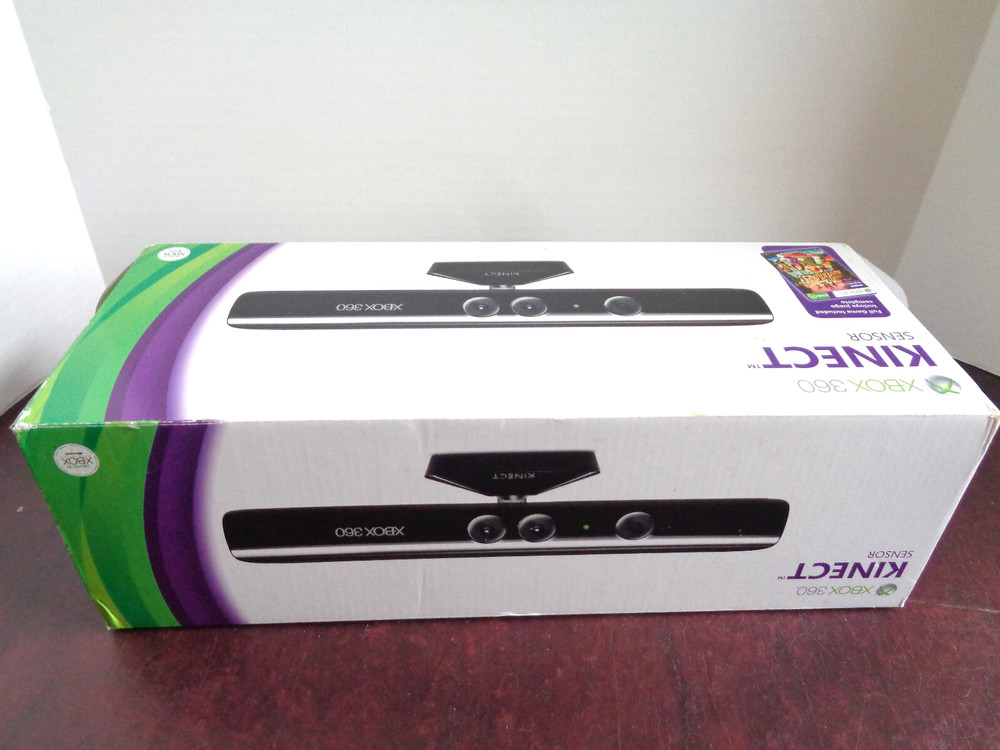 EMPTY BOX Cables & Manual NO SENSOR UNIT - Xbox 360 KINECT Sensor Bar Model 1414