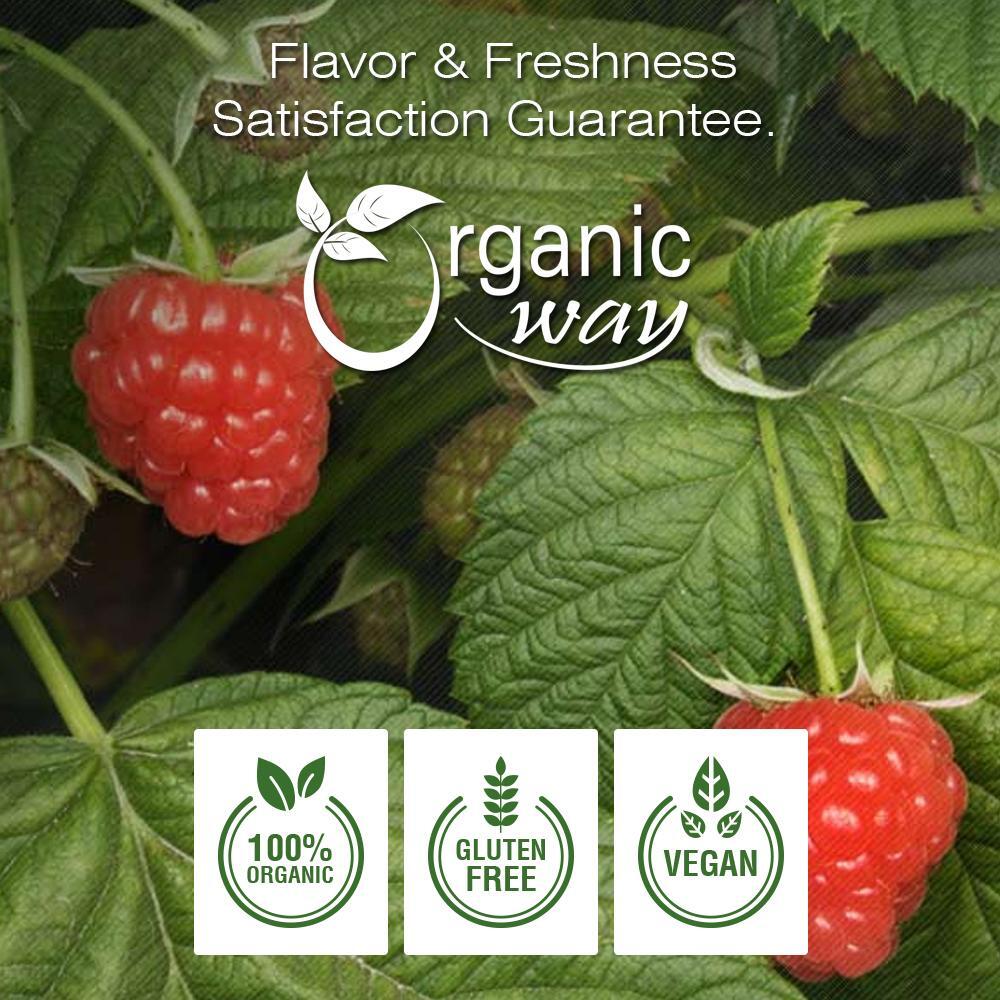 Organic Way Raspberry Leaf Cut & Sifted - Organic, Kosher & USDA Certified