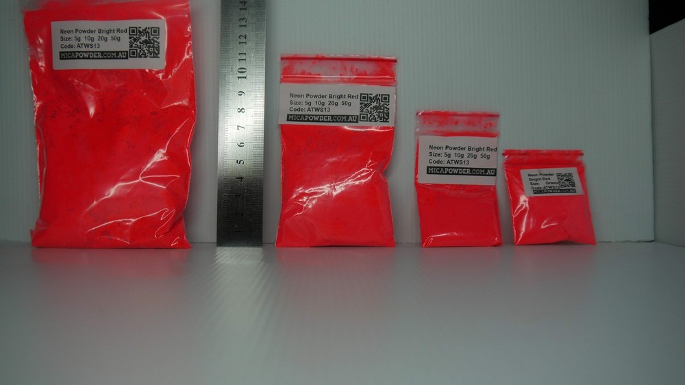 Neon Powder Bright Red