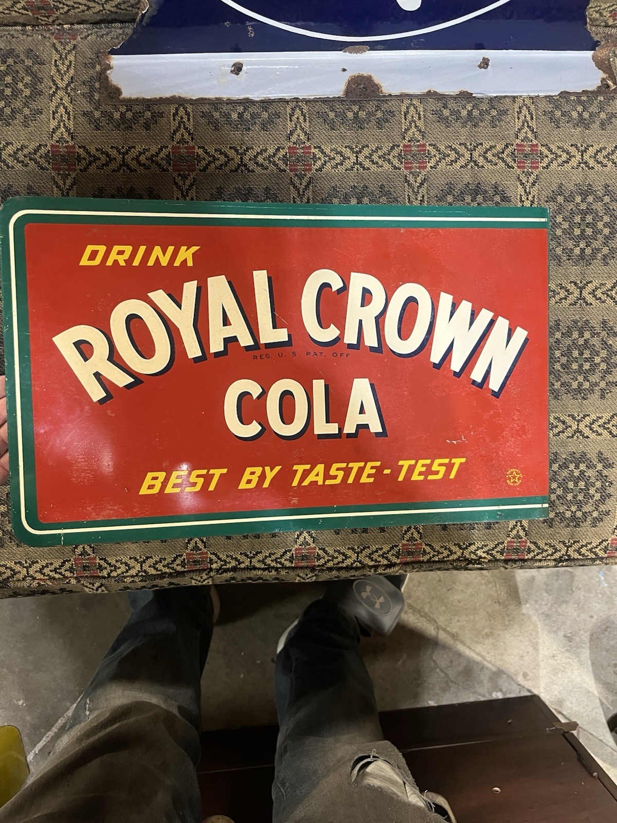 Royal Crown Cola flange sign