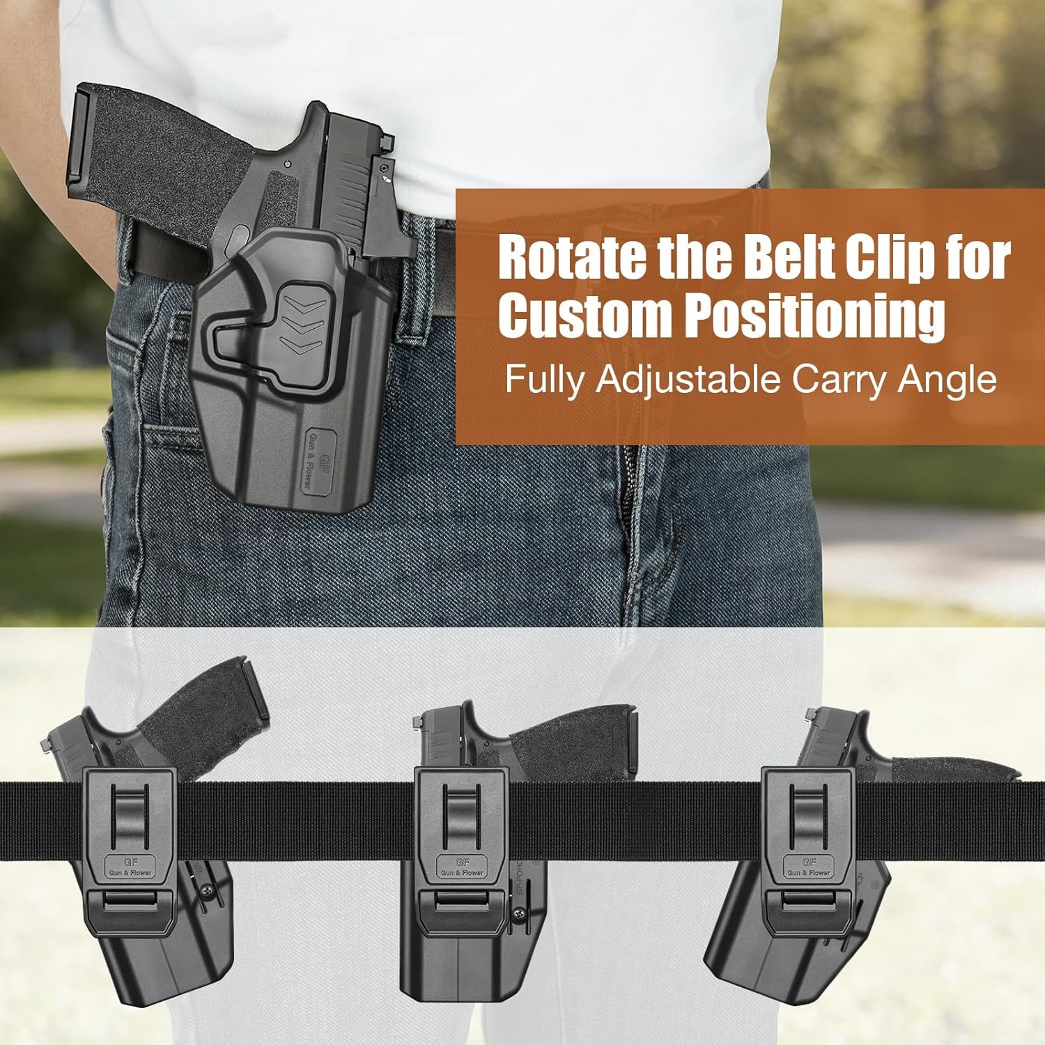 OWB Holster for Springfield Hellcat Pro,Hellcat/OSP,Hellcat RDP, Right Hand