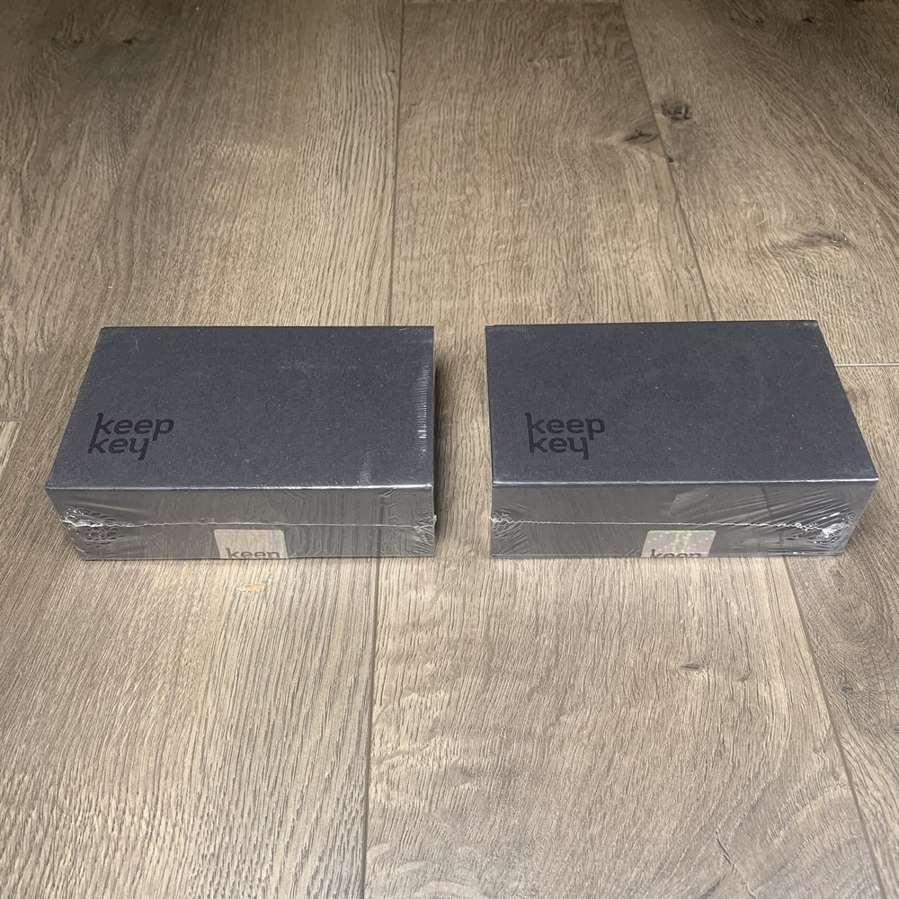 DUAL PACK Keep key The Simple Cryptocurrency Hardware Wallet Black 2 x Devices